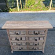 Commode espagnole rénovée en bois massif Navarro Argudo
