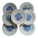 7 antique dessert plates in ironstone