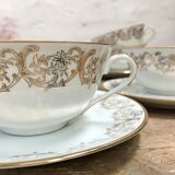 Pair of fine porcelain tea cups