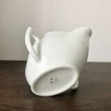 White Limoges porcelain gravy boat