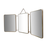 Vintage 50's triptych barber mirror