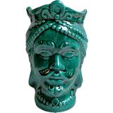 Sicilian ceramic head vases/ Moorish heads