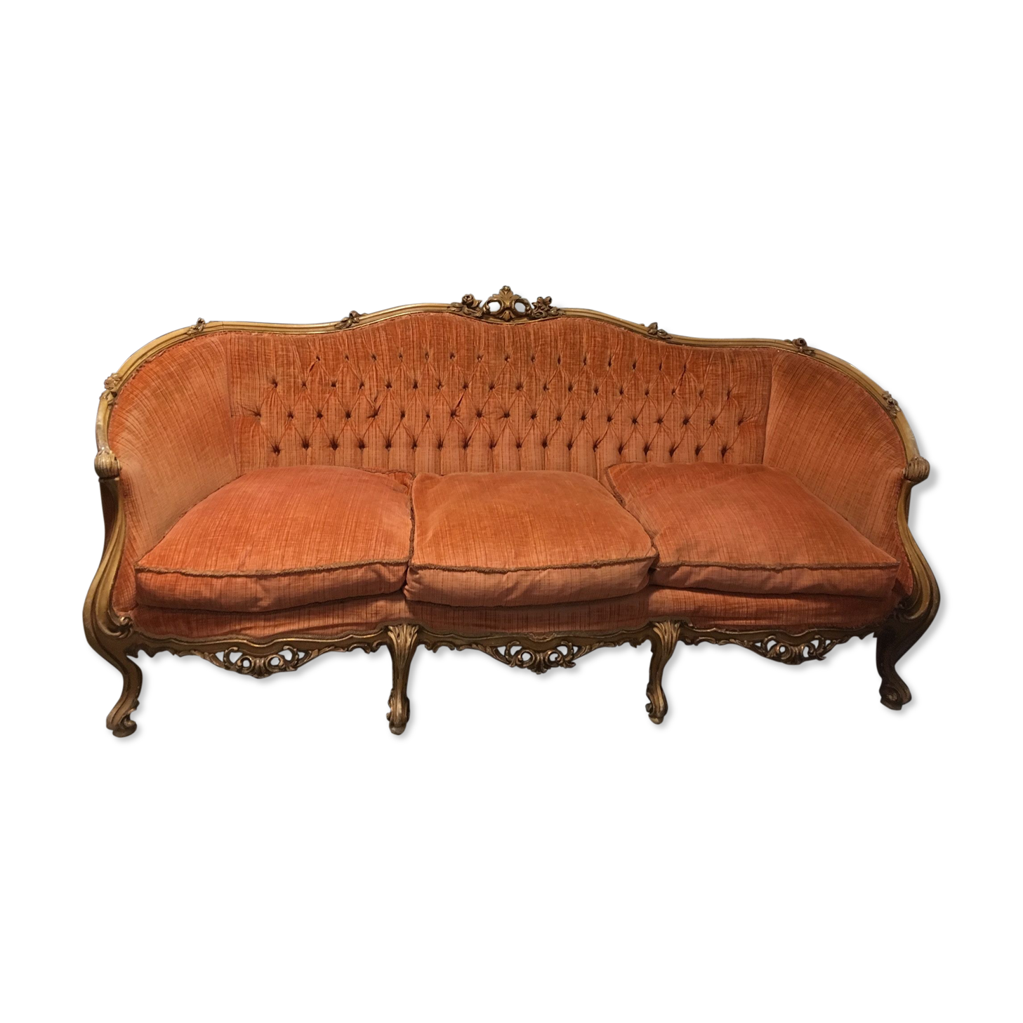3-seater sofa style Louis XV