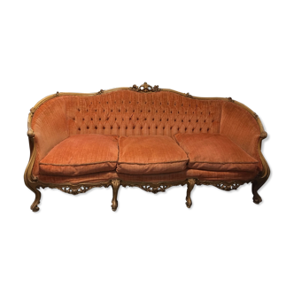 3-seater sofa style Louis XV