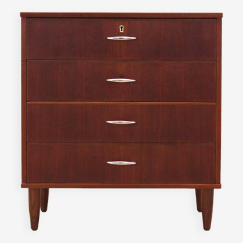 Teak chest of drawers, Danish design, 1970s, production: Denmark