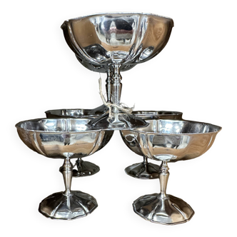 6 stainless steel cups