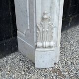 Louis XV style fireplace in Carrara marble circa 1880
