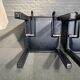 PAIR BLACK LEATHER ARCALLA CHAIRS FOR B&B ITALIA BY PAOLO PIVA - 1990'S