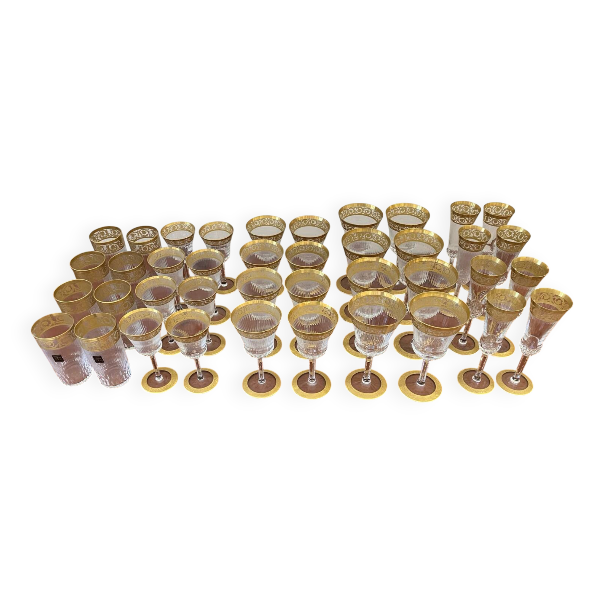 Exceptional service Saint Louis 40 pieces Thistle model