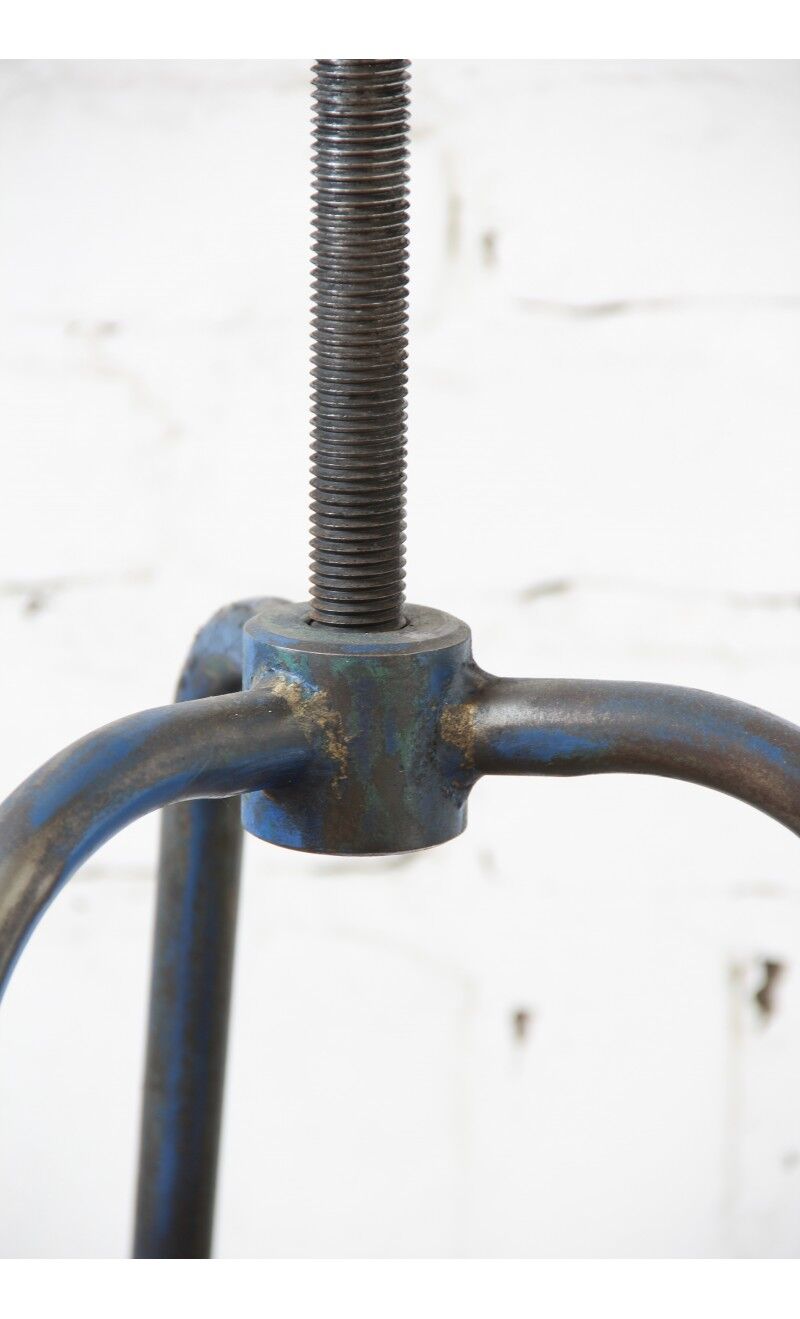 Stool industrial blue