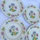 Set of 6 deep plates Moulins des Loups et Orchies