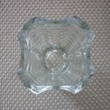 Art-deco faceted glass vase