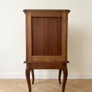 Table d'appoint style Louis XV en bois avec tiroir et niche