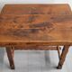 Vintage brutalist oak table 1970