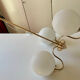 Lustre laiton opaline vintage