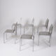 Ensemble de chaises en aluminium, Belgique 1980s