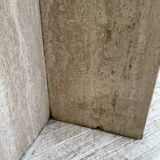 Octagonal travertine coffee table