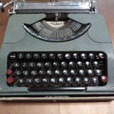 Mj rooy portable typewriter - made in france 1950s