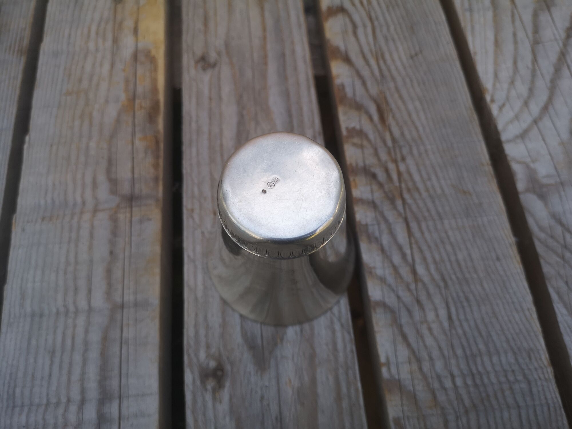 Silver metal timbale