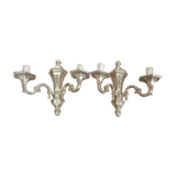 Paire d'appliques en bronze