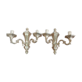 Paire d'appliques en bronze