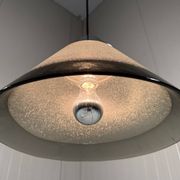 Peill & Putzler cone shaped glass hanging lamp, Germany