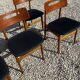 Set de 6 chaises scandinave en teck