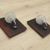 Set of two wall lamps, Danish design, 1970s, production: Denmark