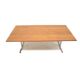 Large vintage wenge table, usable as a dining table, conference table or desk, dating from the 1970s