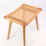 Stool - Teak - Cane weave - Danish design - 1960s.