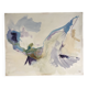 Aquarelle sur papier signée au pinceau Hervé Delatouche sans titre, 1972