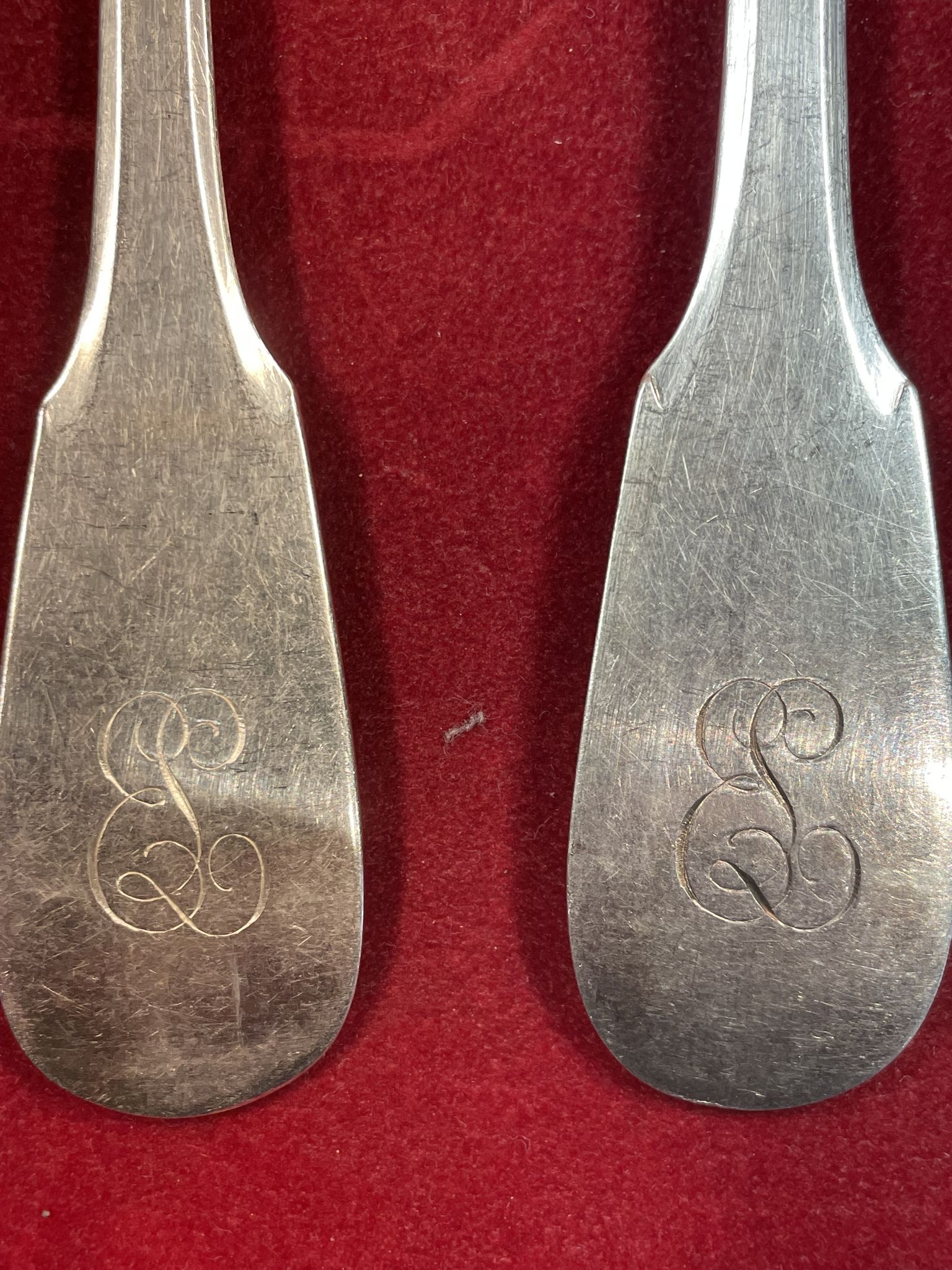 Cutlery set 36 Pieces in Silver Plated 100 g Armand Frenais Stylized monogram EL