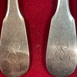 Ménagère 36 Pièces en Argent Plaqué 100 g  Armand Frenais Monogramme stylisé EL