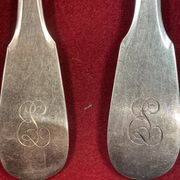 Cutlery set 36 Pieces in Silver Plated 100 g Armand Frenais Stylized monogram EL