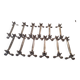 12 Christofle silver metal knife holders, Vendôme model