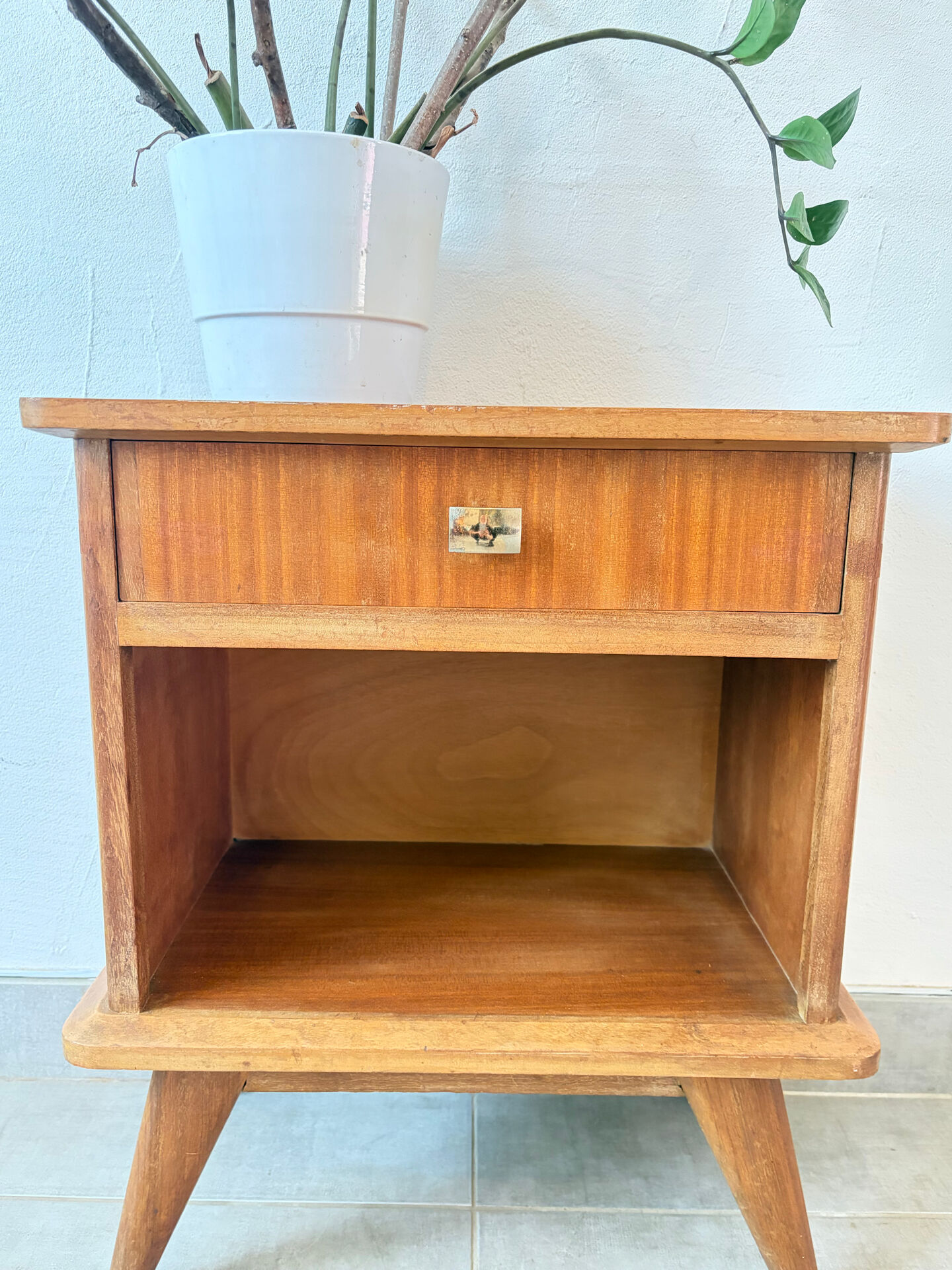 Scandinavian vintage bedside table