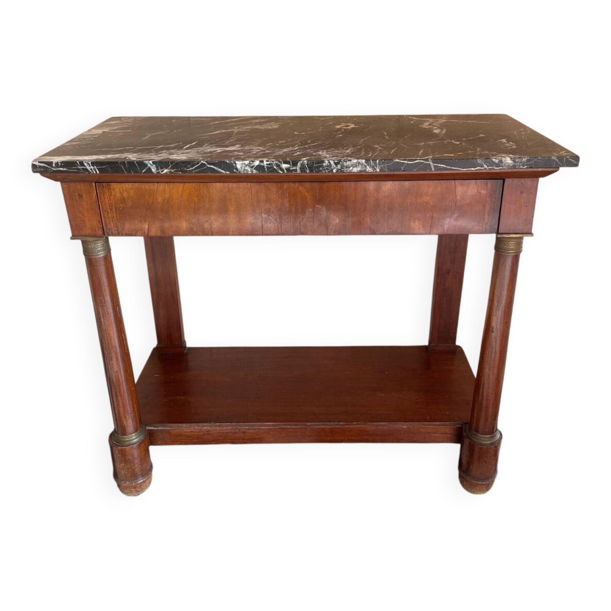 Mahogany console from the Empire period.