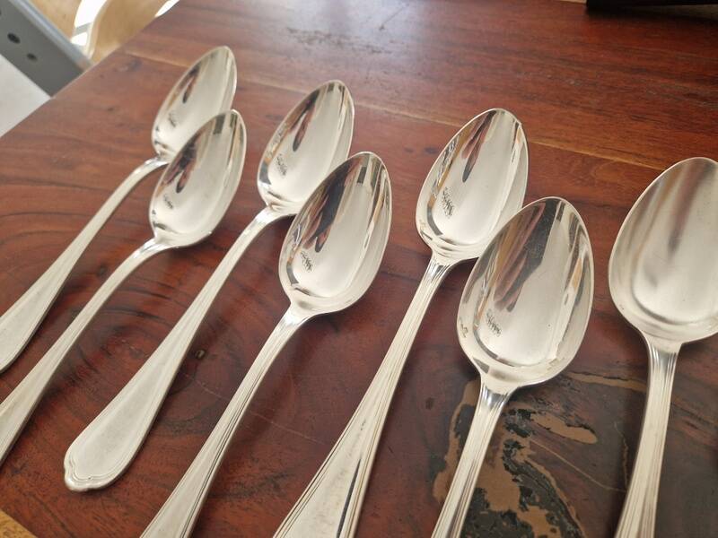 Christofle - Set of 12 table spoons model Spatours - Silver-plated metal