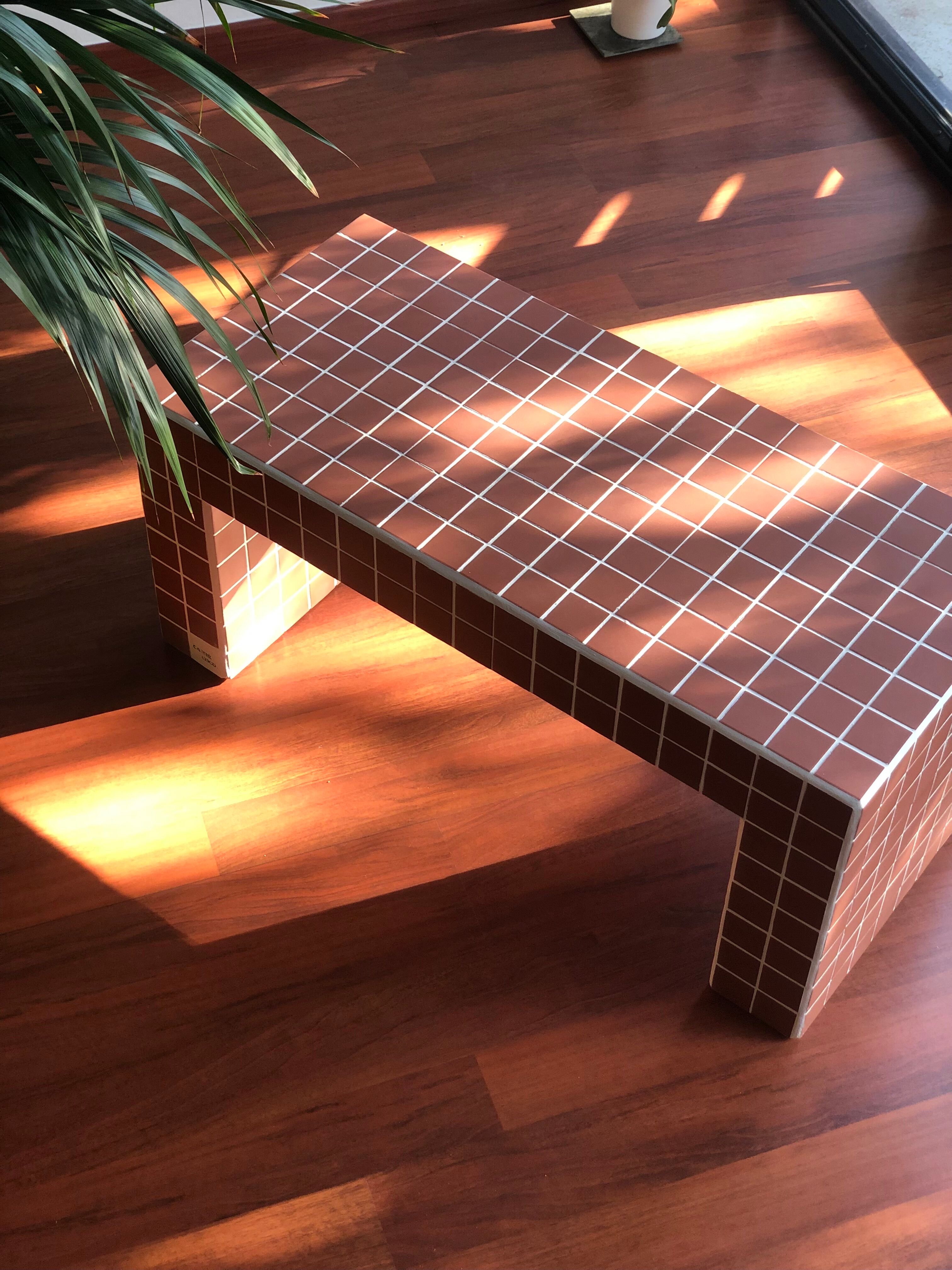 Ceramic tile coffee table