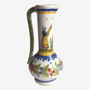 Henriot Quimper earthenware vase