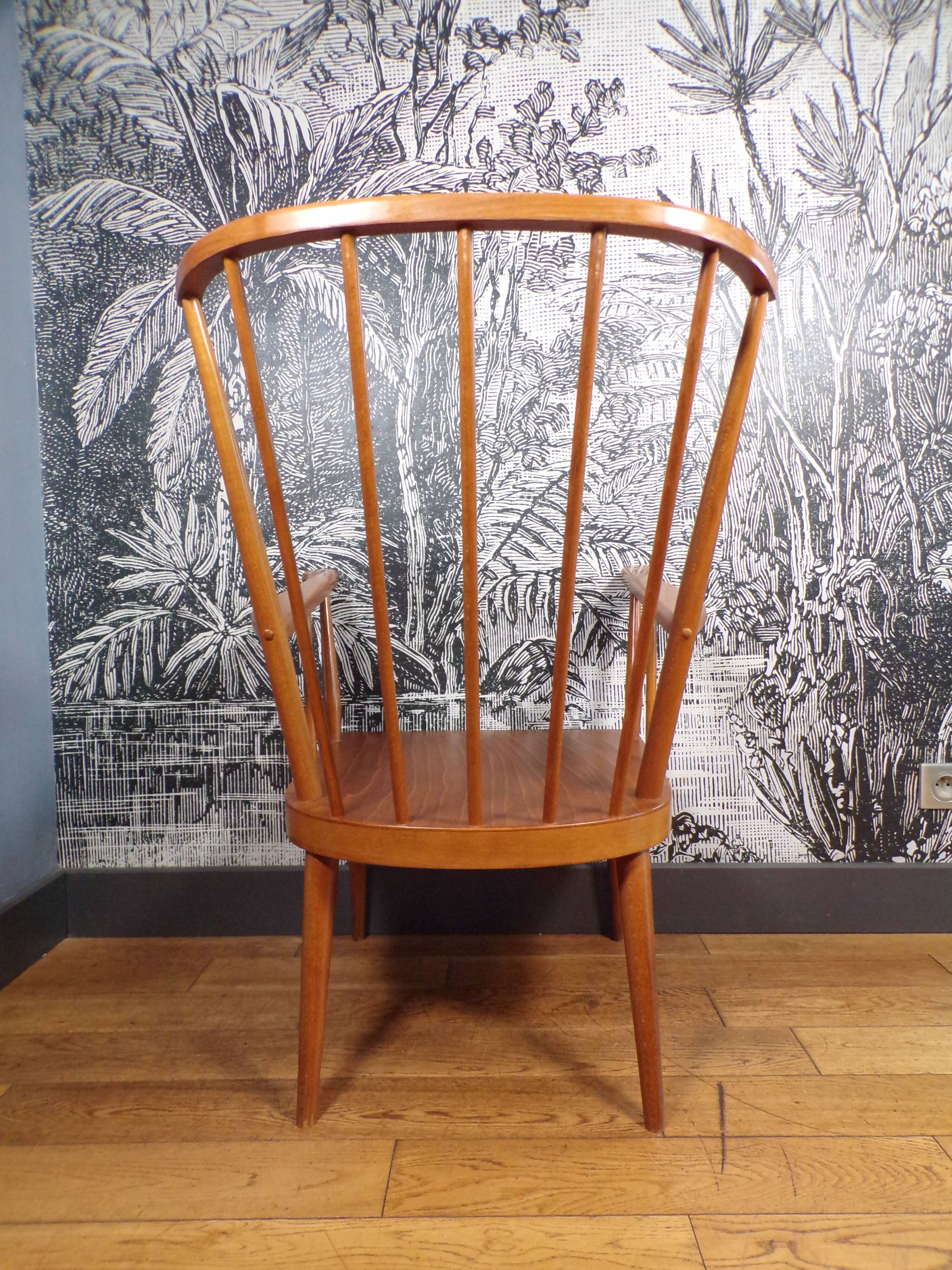 Vintage Baumann fan armchair