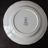 Set de 15 assiettes plates à motifs anglais Lunéville