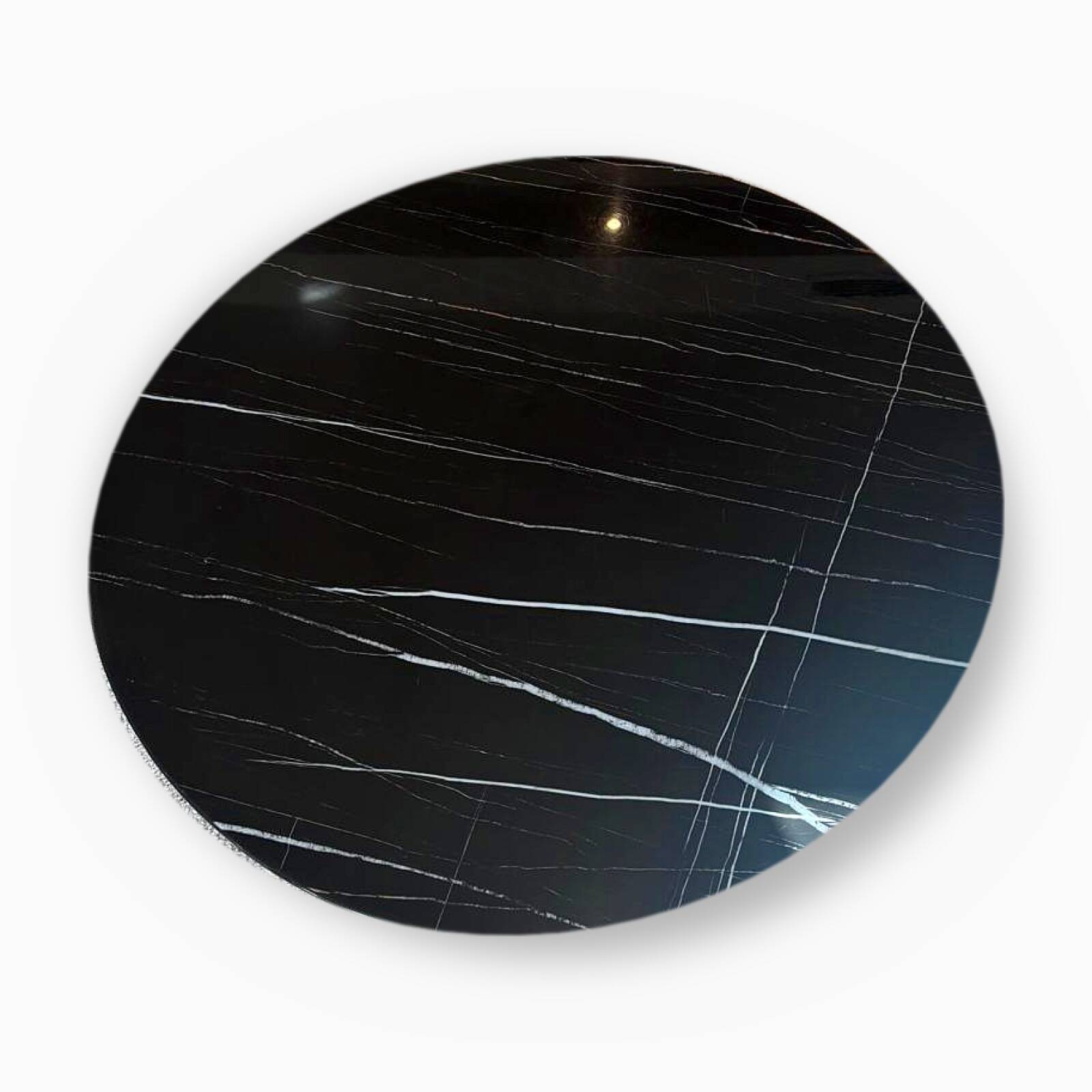 Round coffee table NV Gallery in black marble