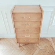 Renovated vintage chest of drawers, Scandinavian style, 1950s-60s.