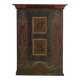 Painted folk art wardrobe, Central Europe, dated 1814.