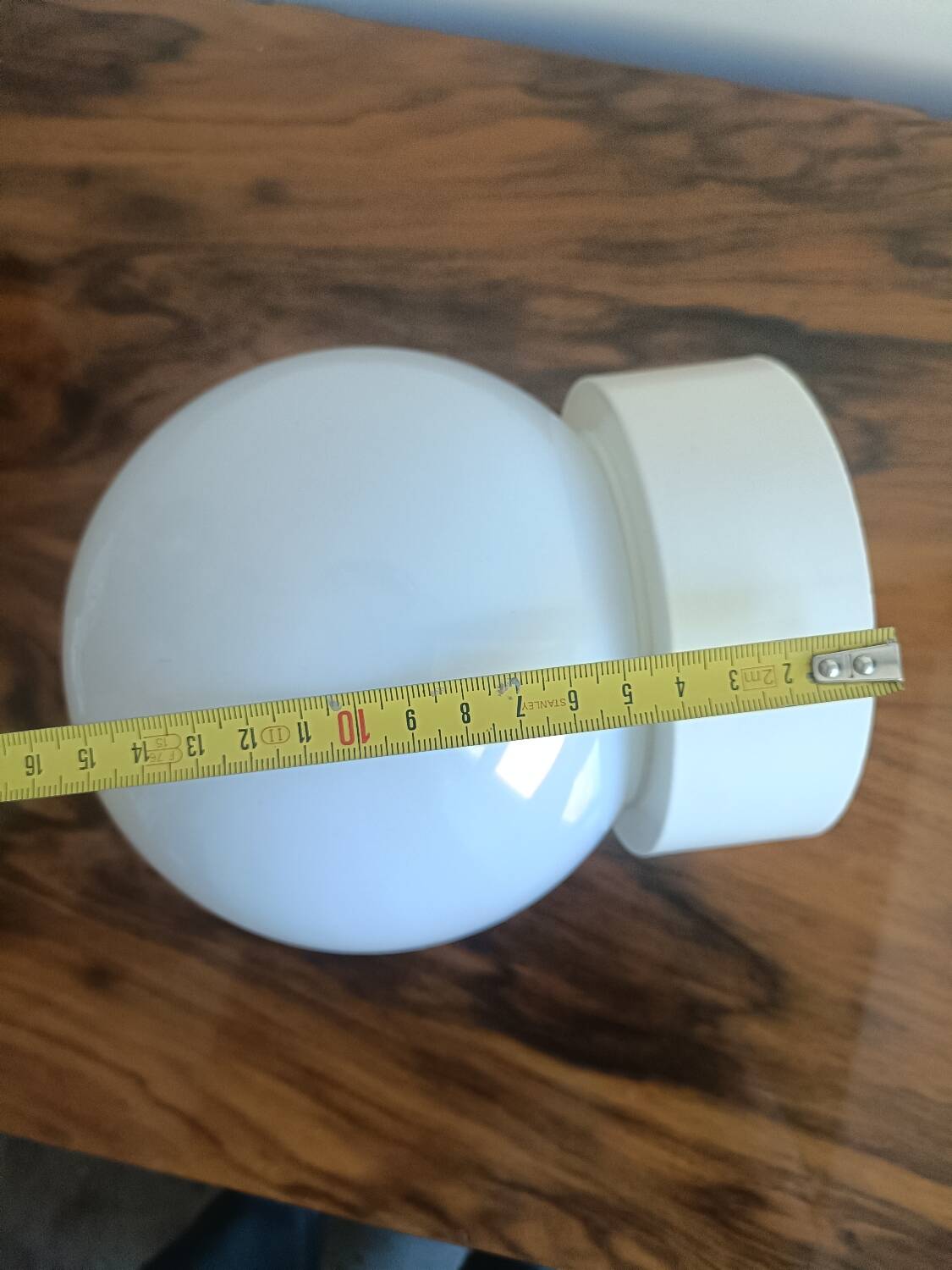 Opal glass globe ceiling light