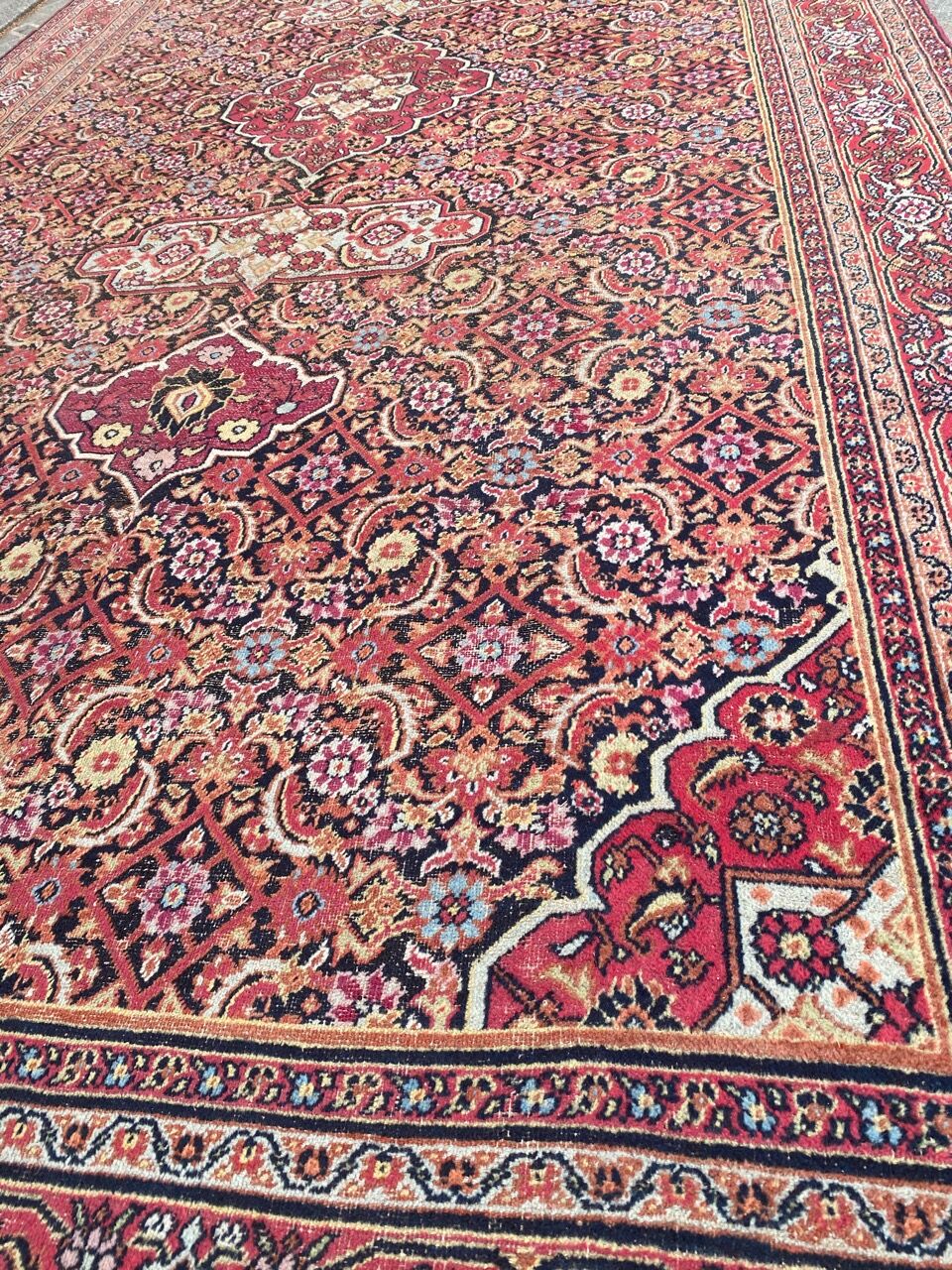 Old Persian carpet Dorokhsh khorasan from the early 19th century 200x400 cm