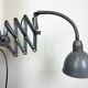 Grey Industrial Scissor Wall Lamp from Elektroinstala, 1960s