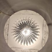 Lámpara de mesa de cristal. Spain, 1960s.