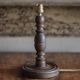 Wooden lamp, vintage turned wood lamp base, table lamp, living room lamp